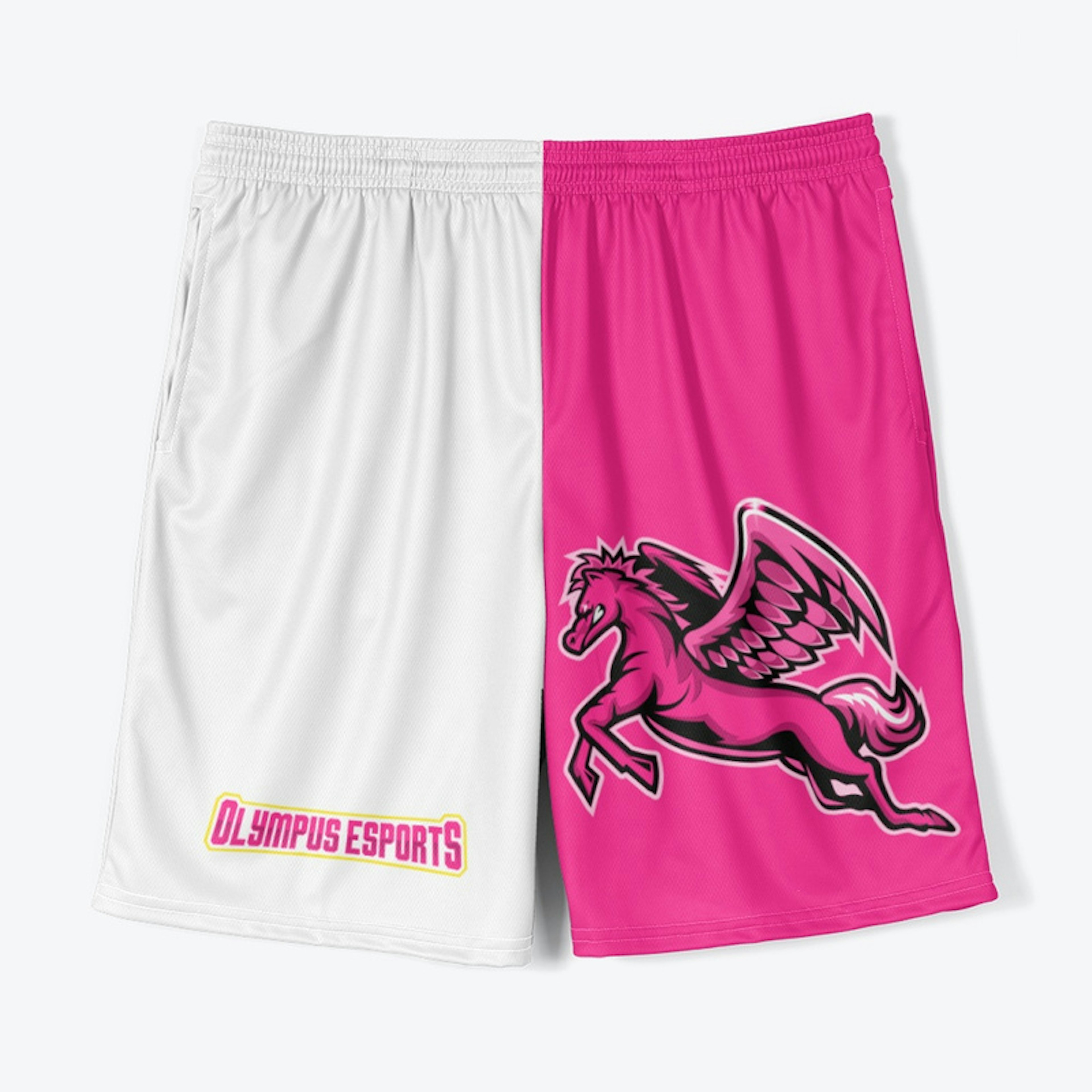 team shorts pink